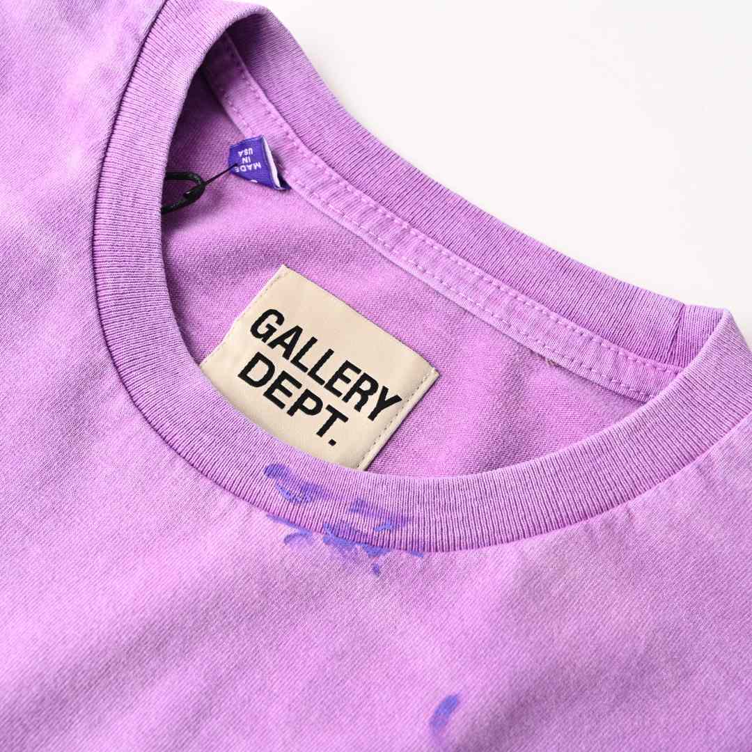 Gallery Dept. Vintage Logo Painted Tee 'Purple'  - DesignerGu
