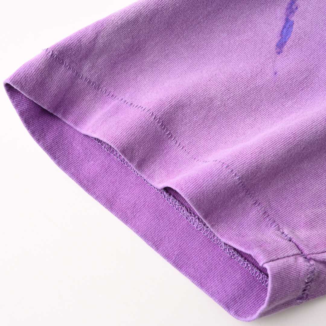Gallery Dept. Vintage Logo Painted Tee 'Purple'  - DesignerGu