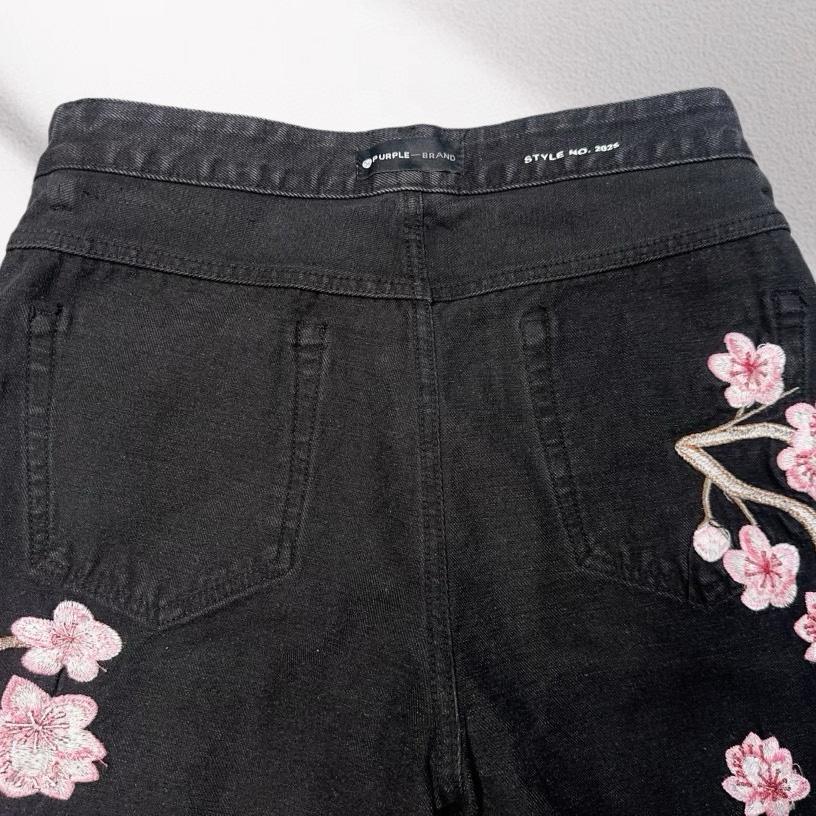 Purple-Brand Denim Shorts    6040 - DesignerGu