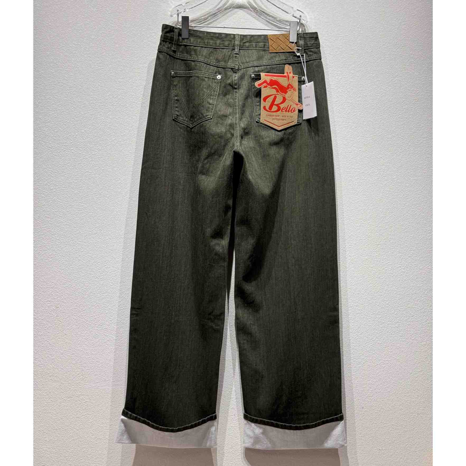 Bottega Veneta Turned Up Hem Wide-Leg Jeans - 