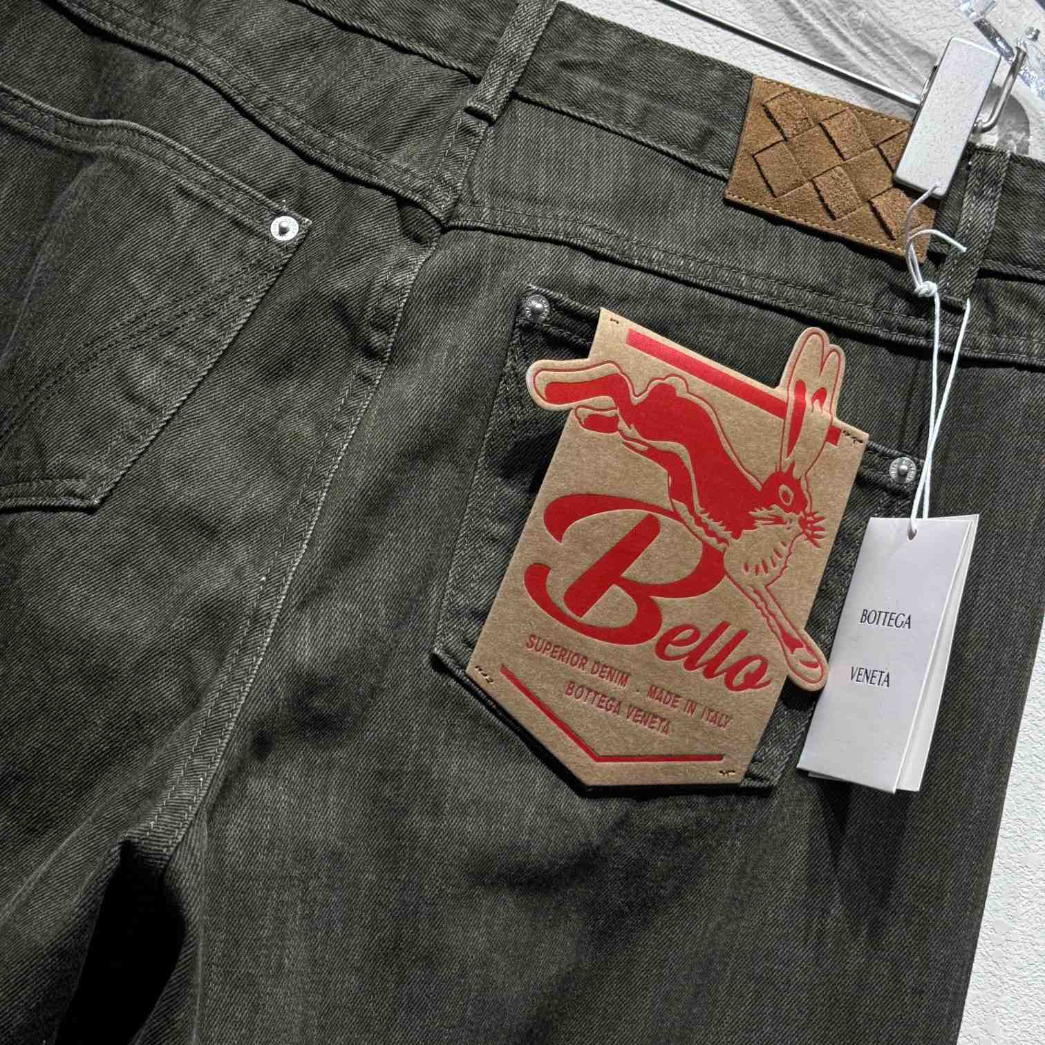 Bottega Veneta Turned Up Hem Wide-Leg Jeans - 