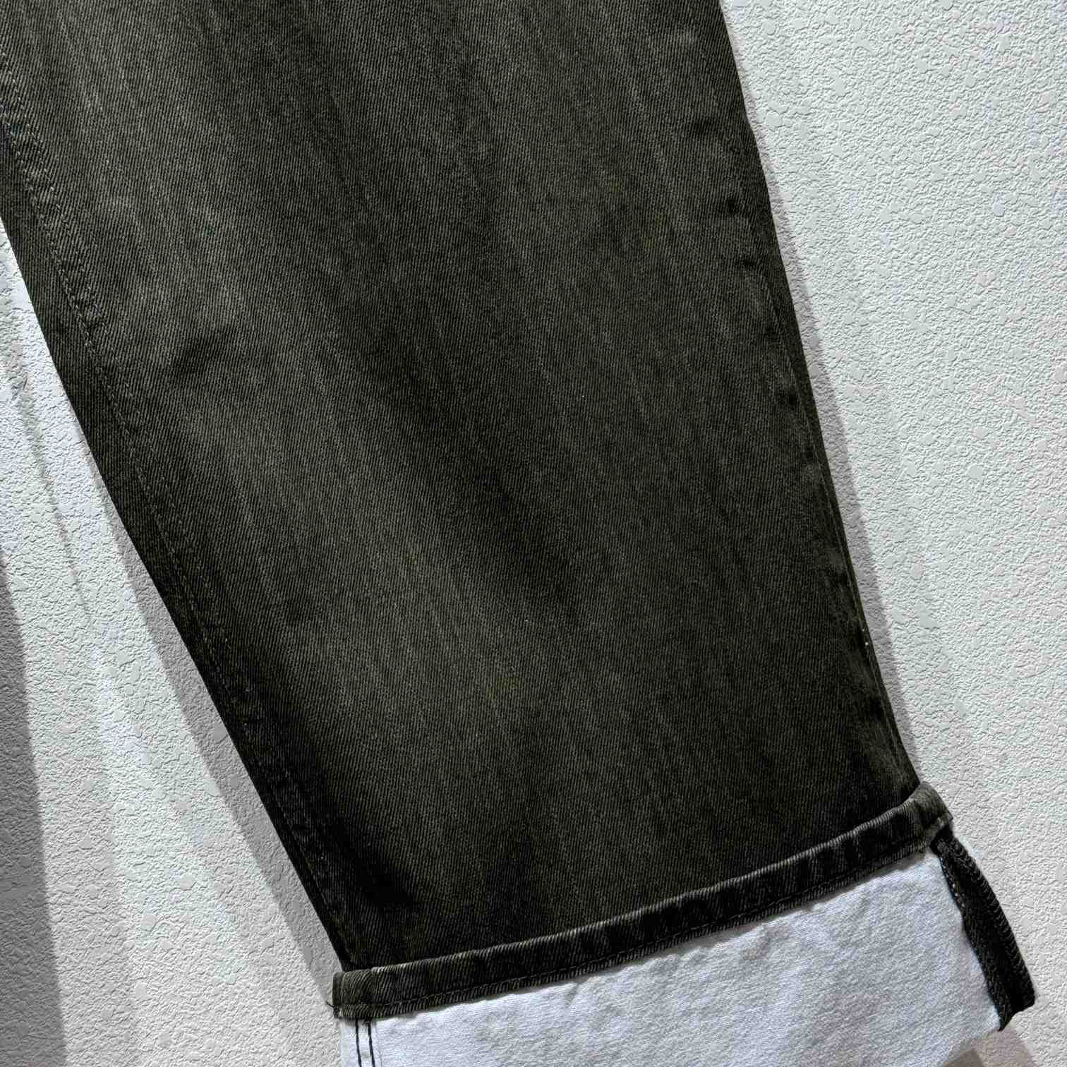 Bottega Veneta Turned Up Hem Wide-Leg Jeans - 