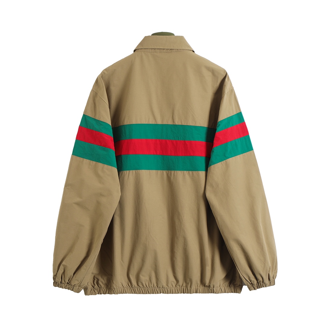 Gucci Classic Red And Green Striped Jacket - 