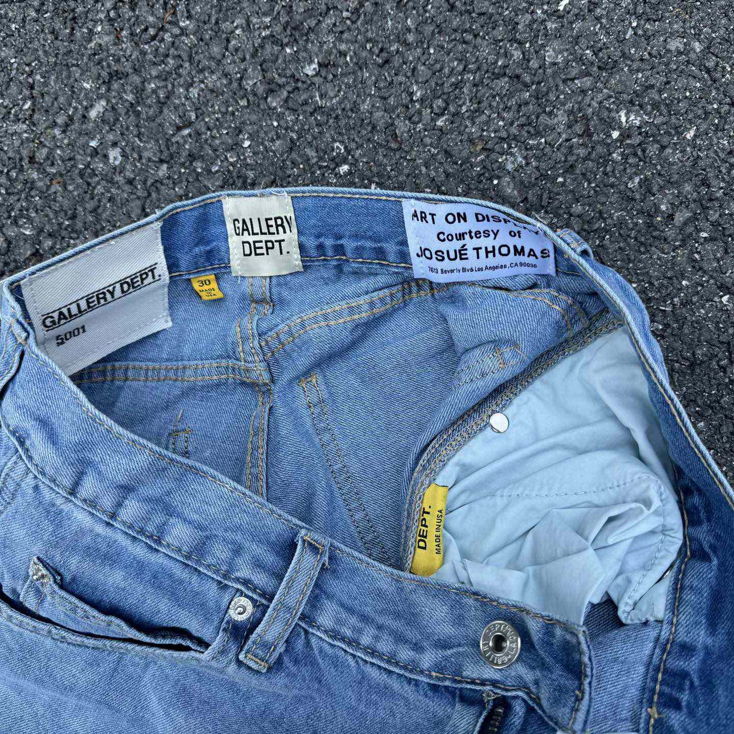 Gallery Dept. Reconstructed Denim Carpenter Shorts - 