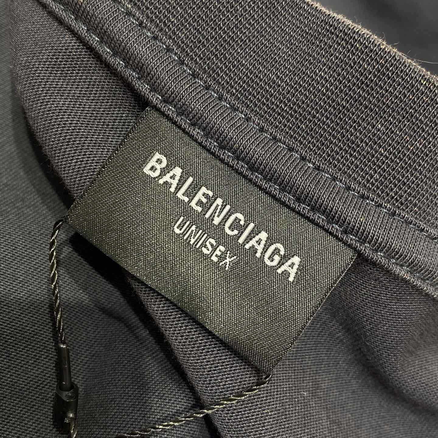 Balenciaga New Tape Type TR T-Shirt Medium Fit In Faded Washed Black - DesignerGu