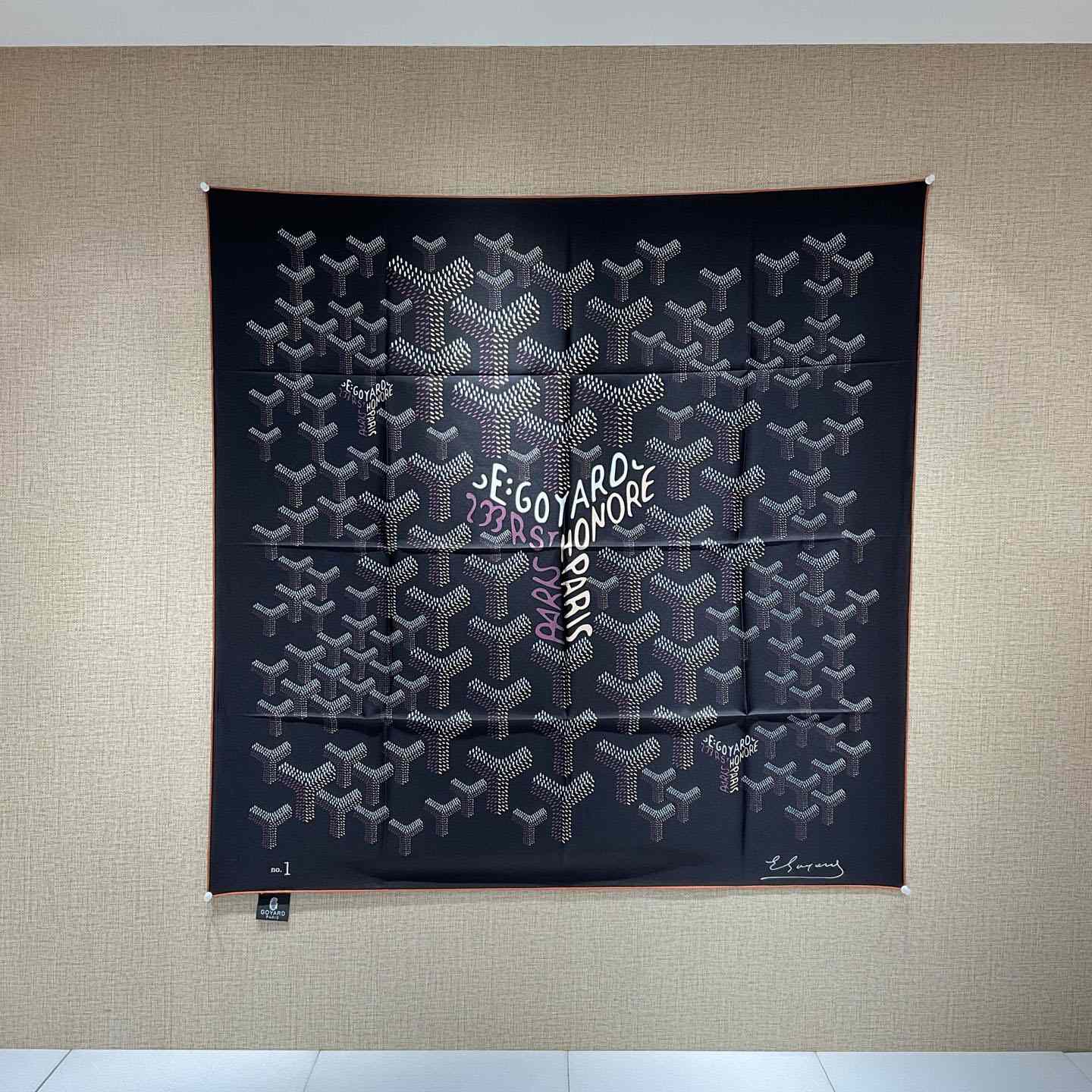 Goyard Silk Goyardine Scarf   90*90cm - DesignerGu