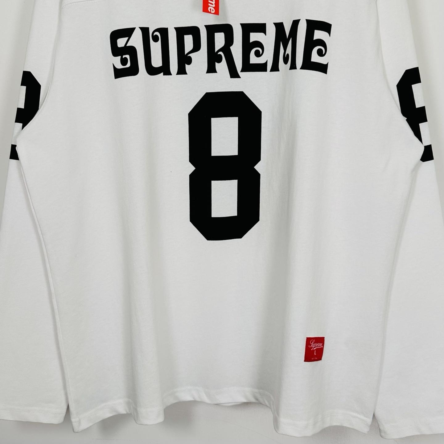 Supreme Affiliated L/S Football Top White - DesignerGu