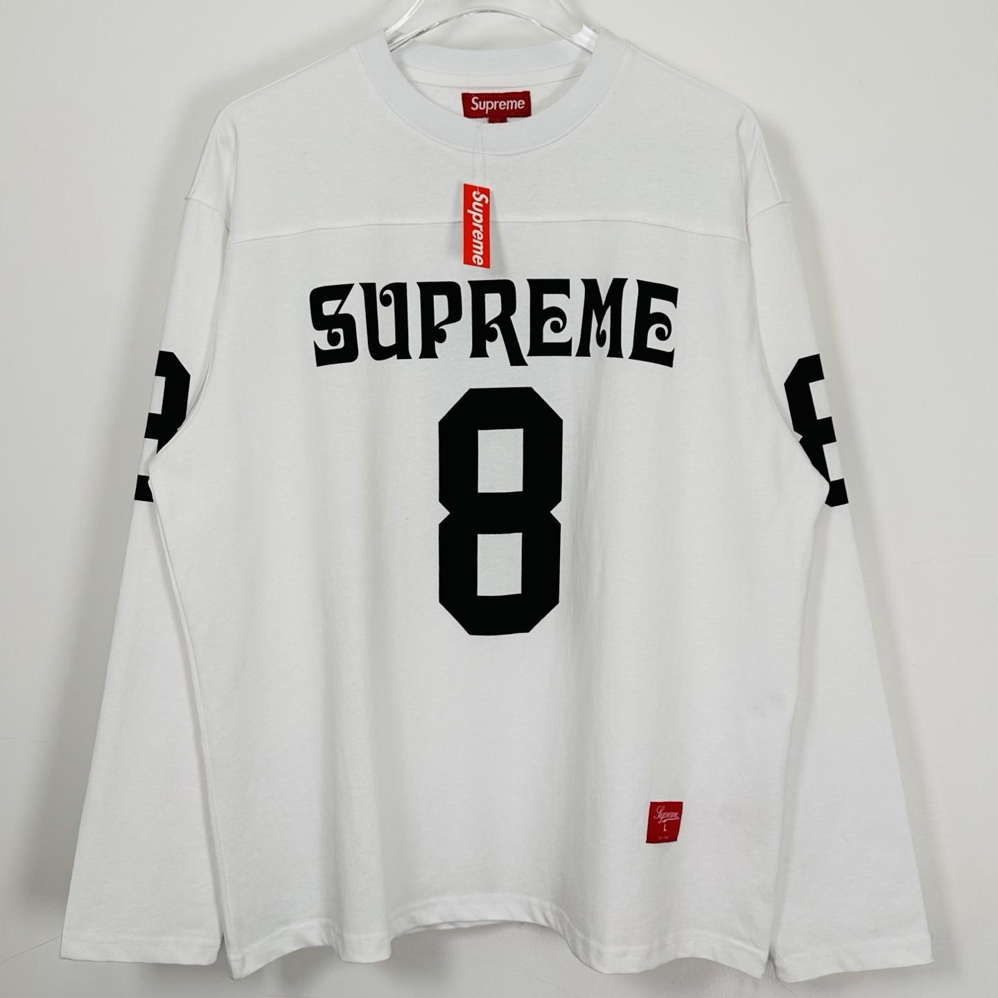 Supreme Affiliated L/S Football Top White - DesignerGu