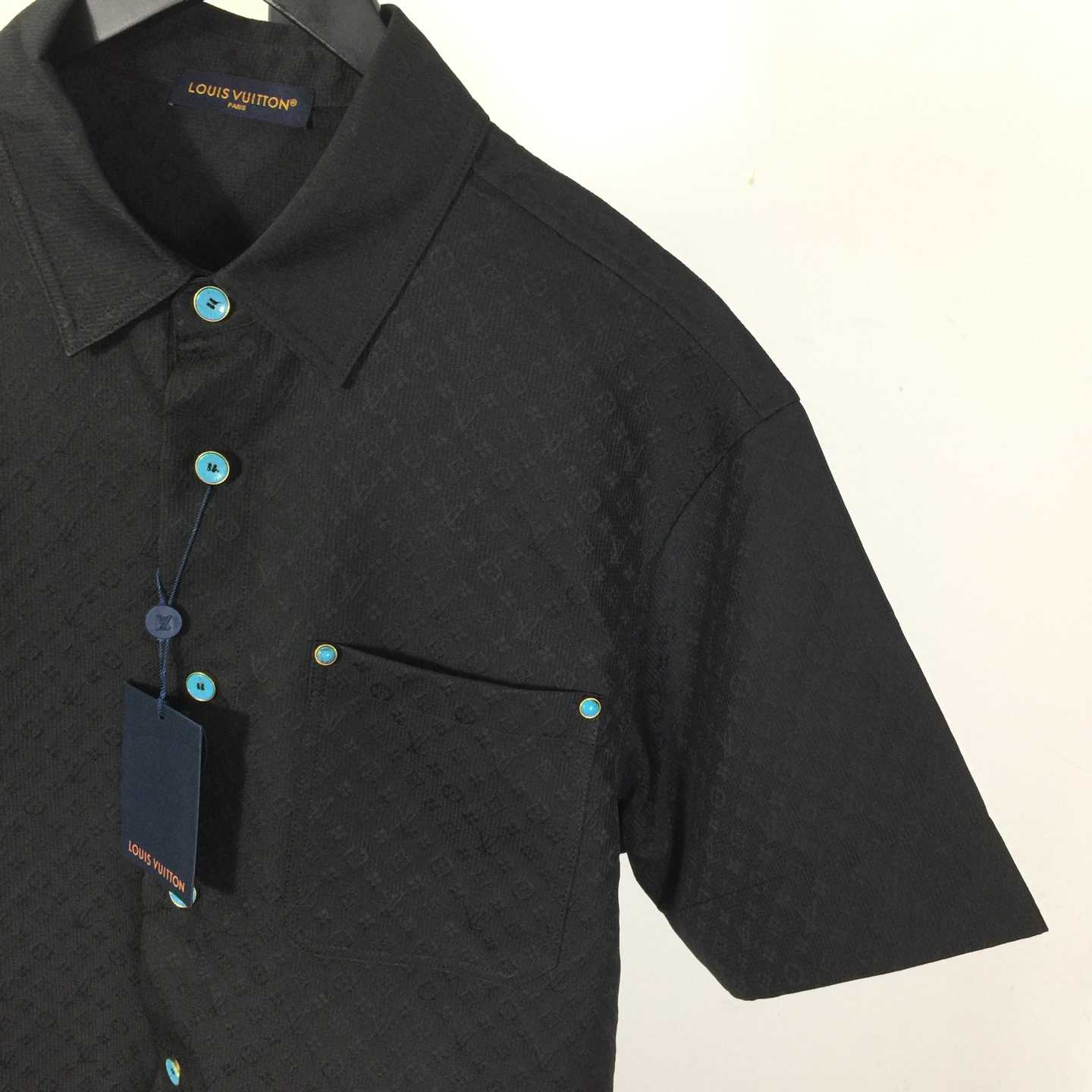 Louis Vuitton Monogram Short-Sleeved Cotton Shirt   - 