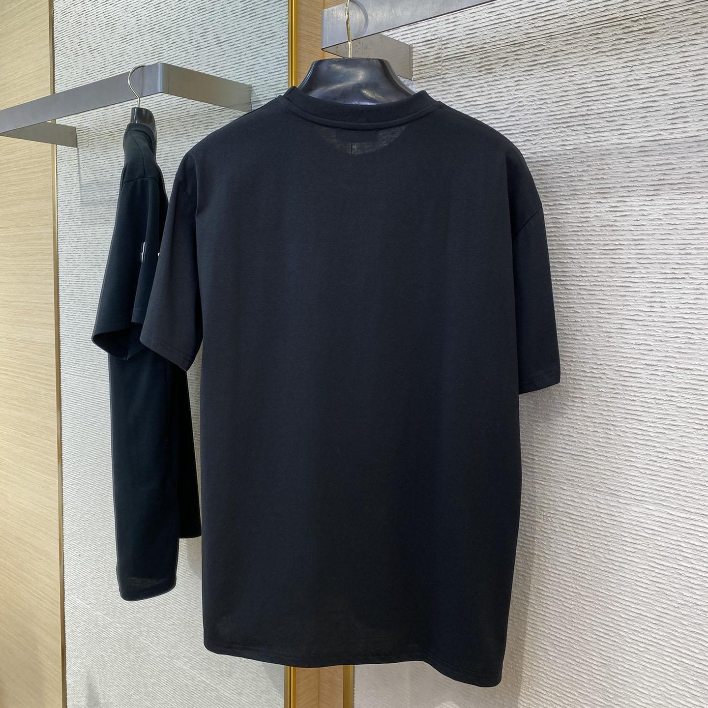 Moncler Embroidered Varsity Logo Cotton T-shirt - DesignerGu