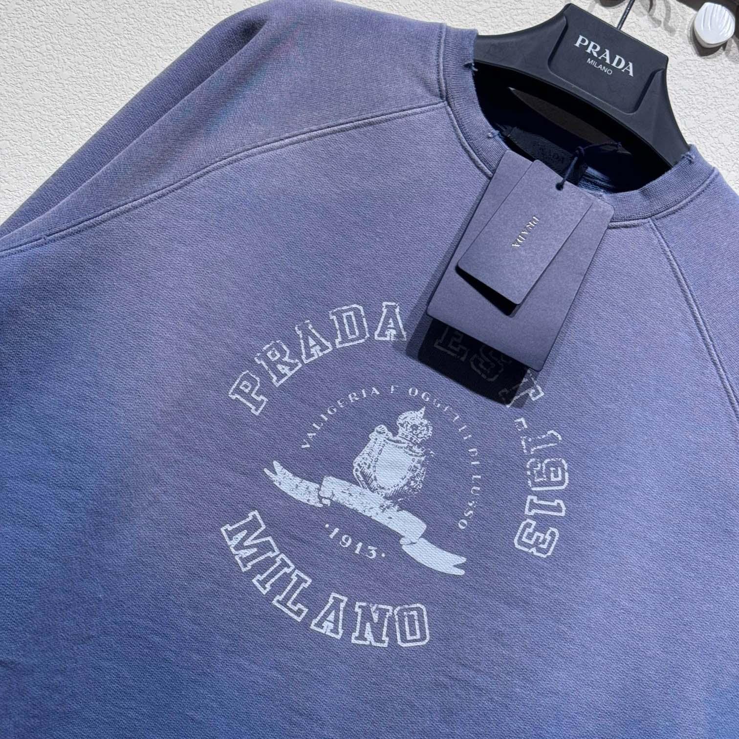 Prada Cotton Fleece Sweatshirt - 