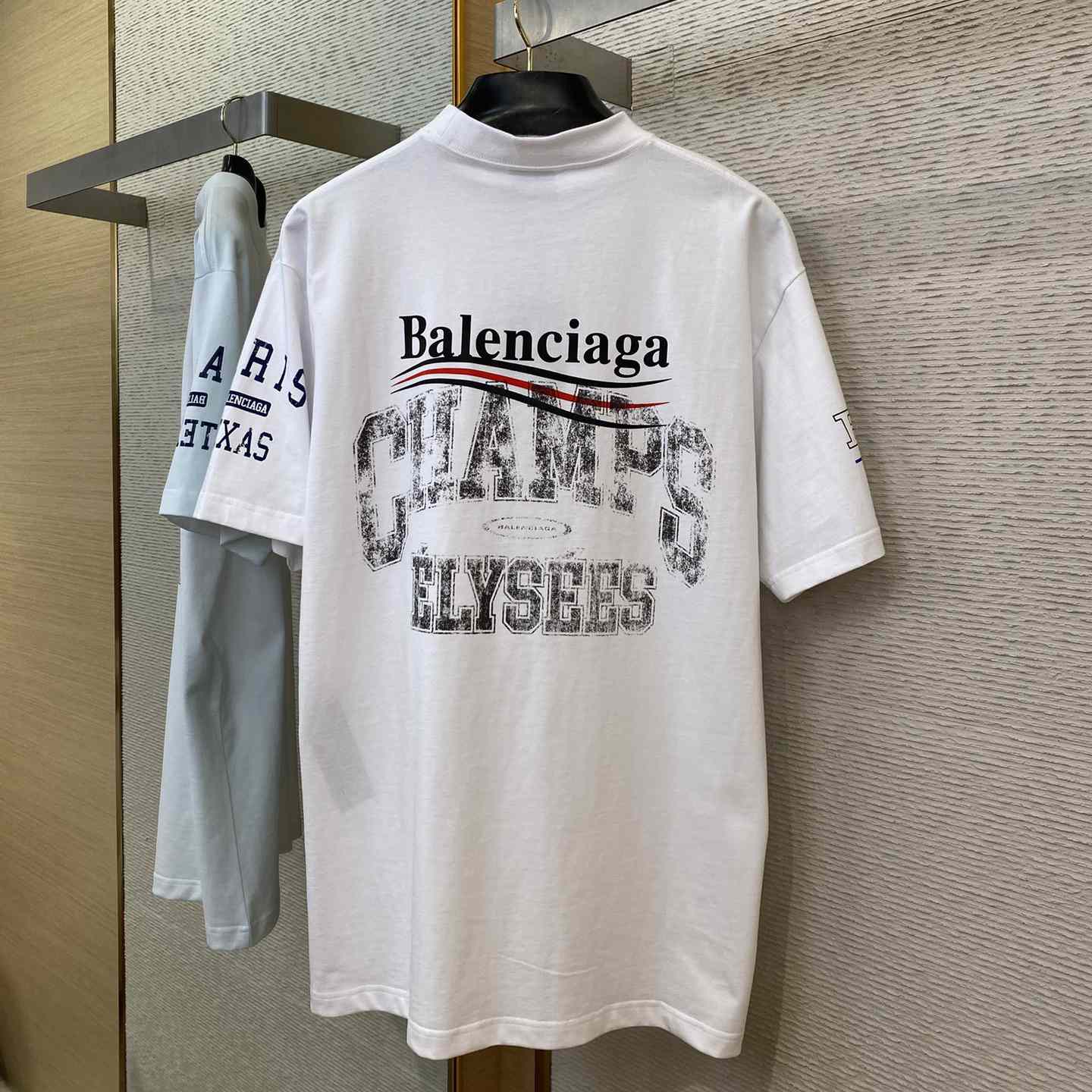 Balenciaga Overlayer Political Campaign T-Shirt Small Fit In White  - 