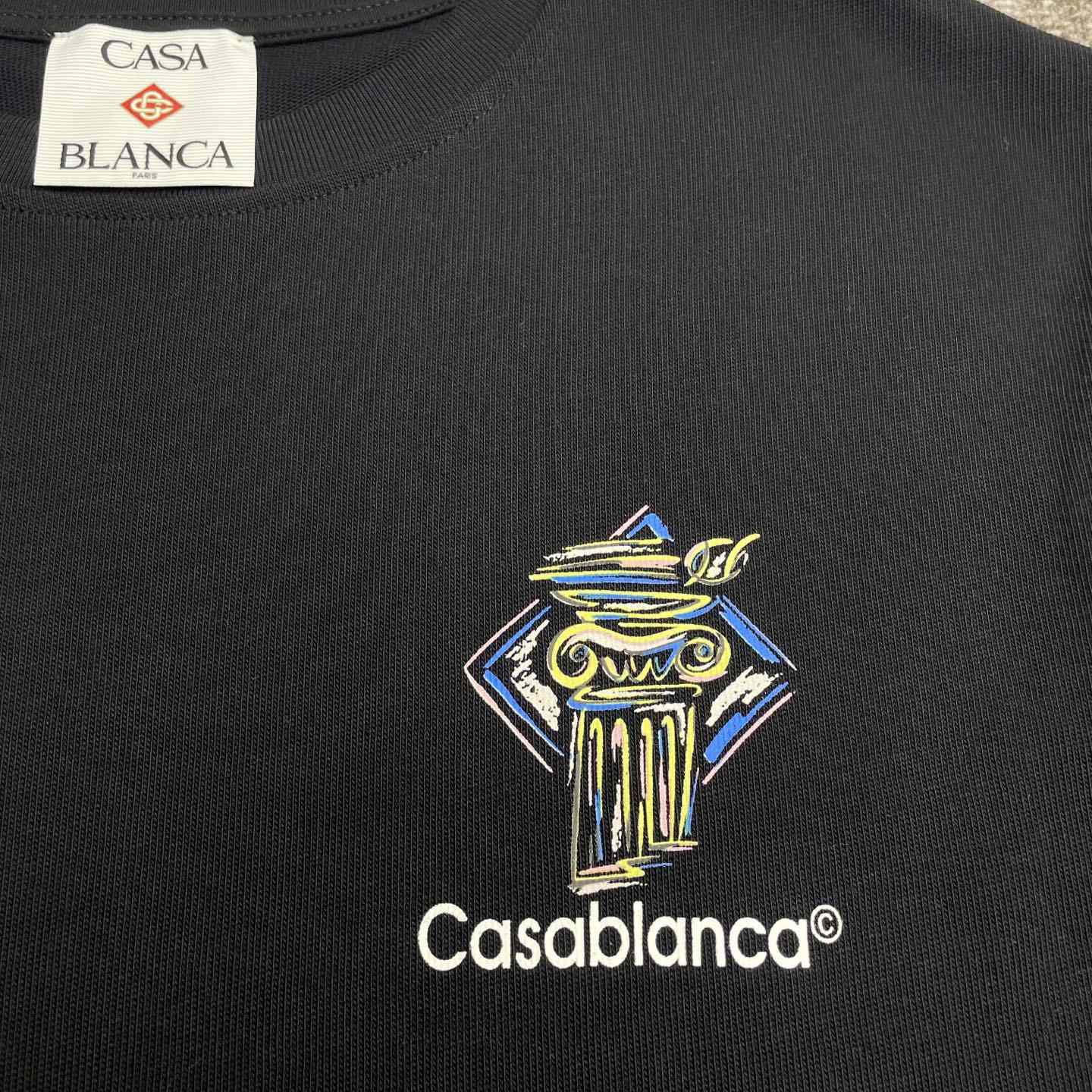 Casablanca Diamond Column Printed T-Shirt   C953 - DesignerGu
