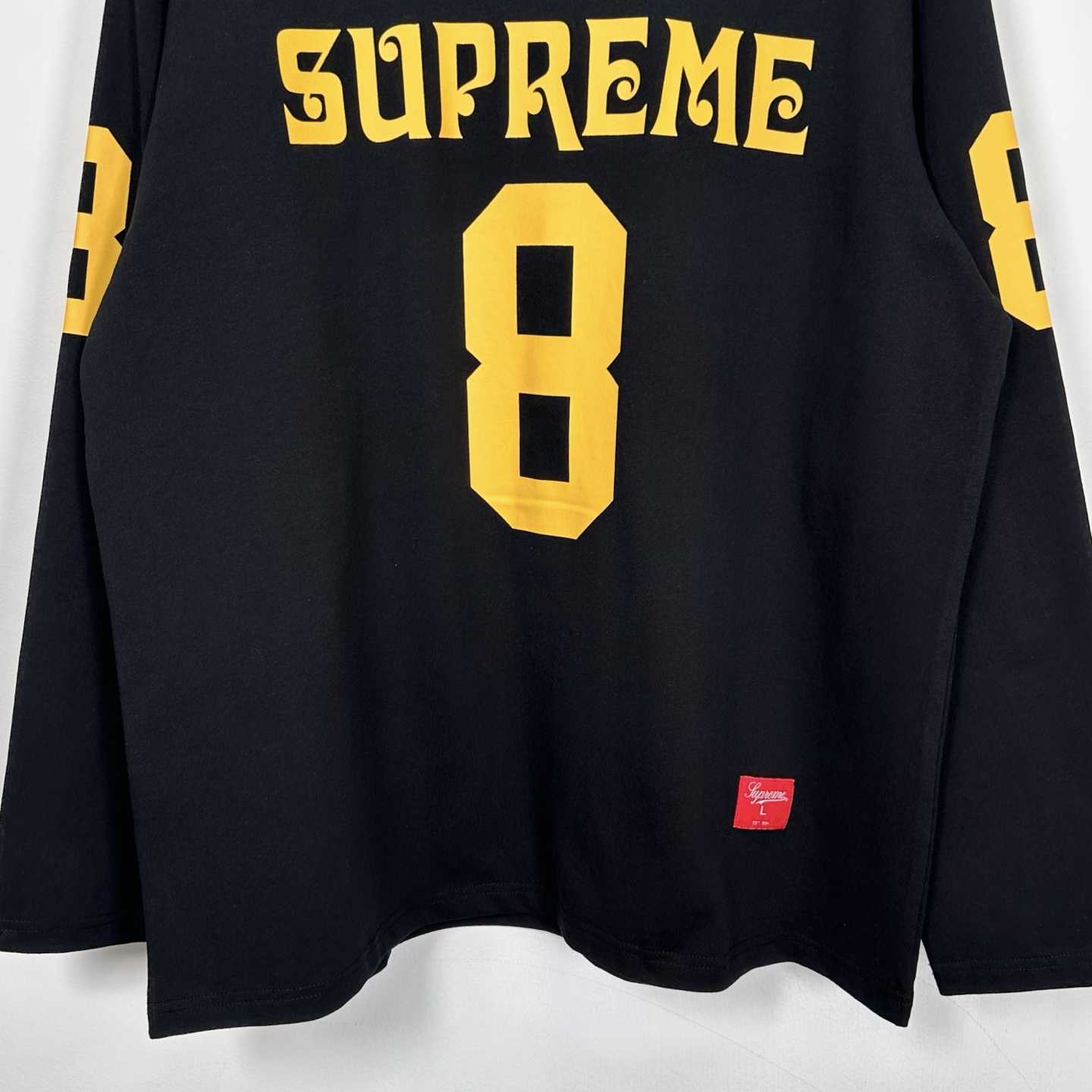 Supreme Affiliated L/S Football Top Black - DesignerGu