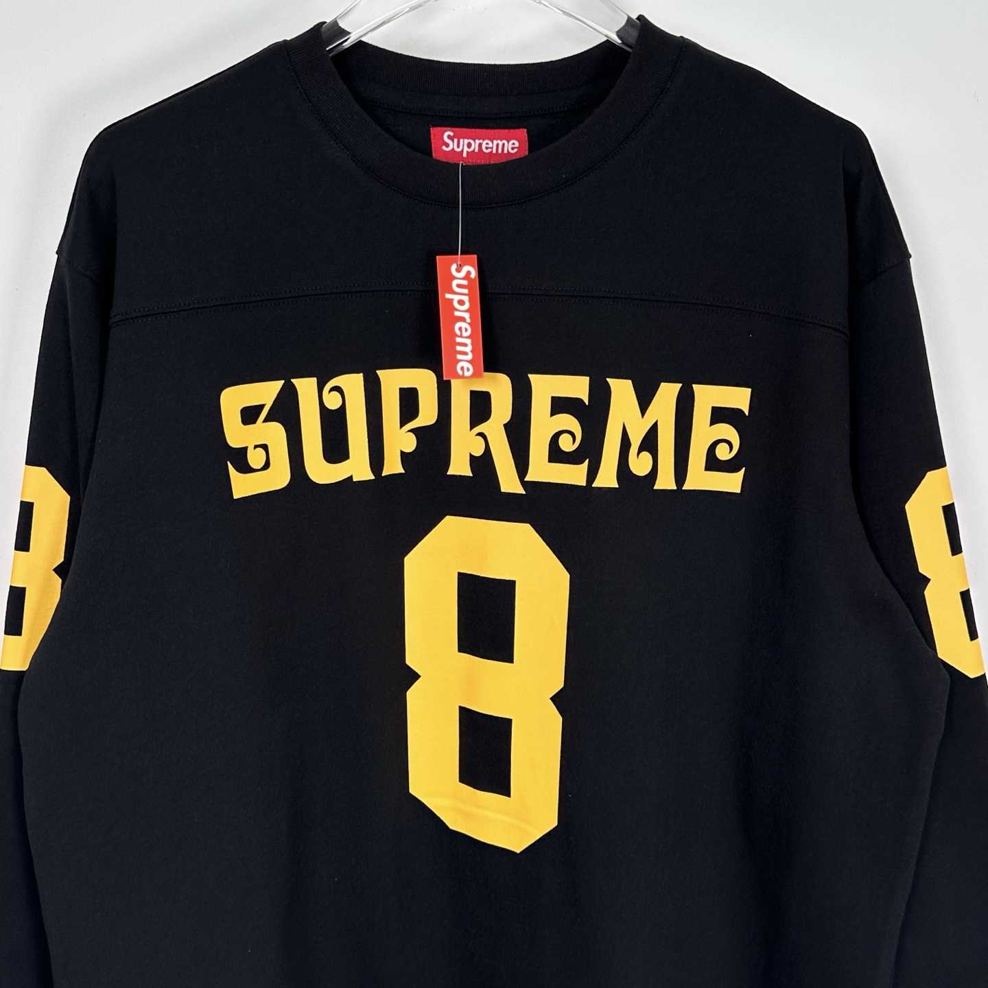 Supreme Affiliated L/S Football Top Black - DesignerGu
