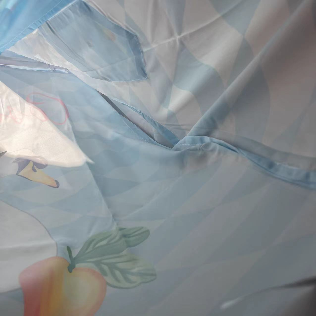 Casablanca Damiers Et Cygne Bleu Silk Twill Shirt - 