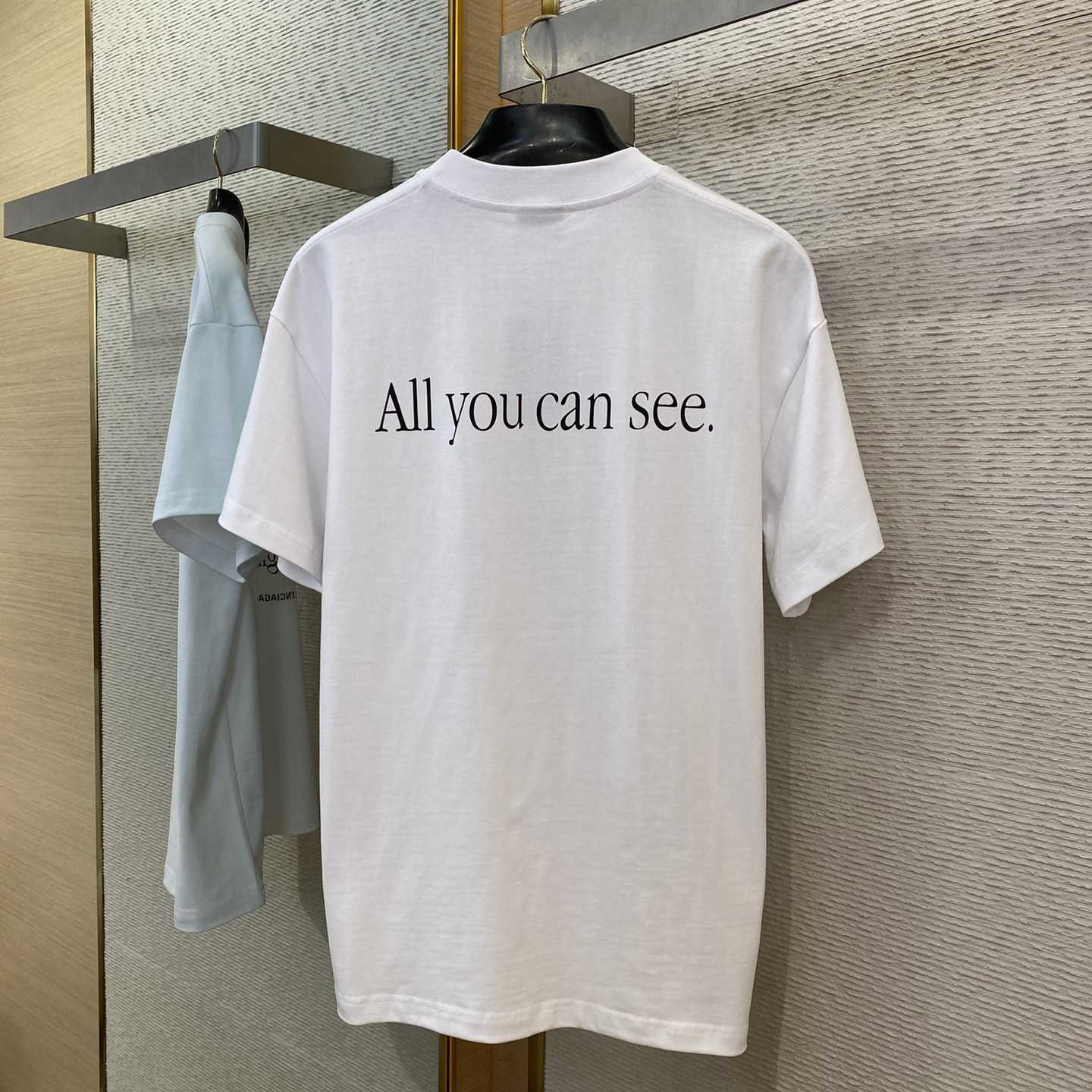 Balenciaga 360 Sunglasses T-Shirt Medium Fit In Dirty White - 