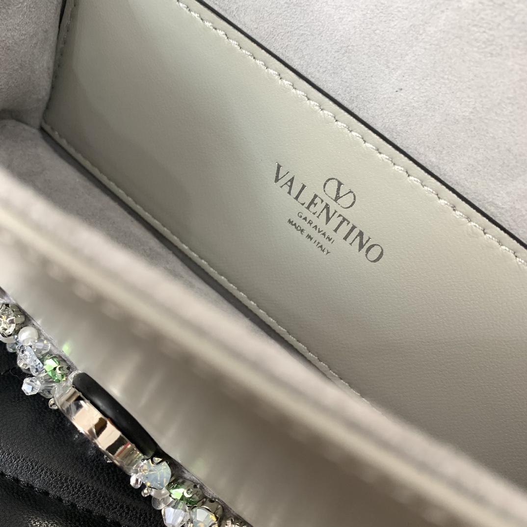 Valenti Garavani Locò Small Embroidered  Shoulder Bag - DesignerGu