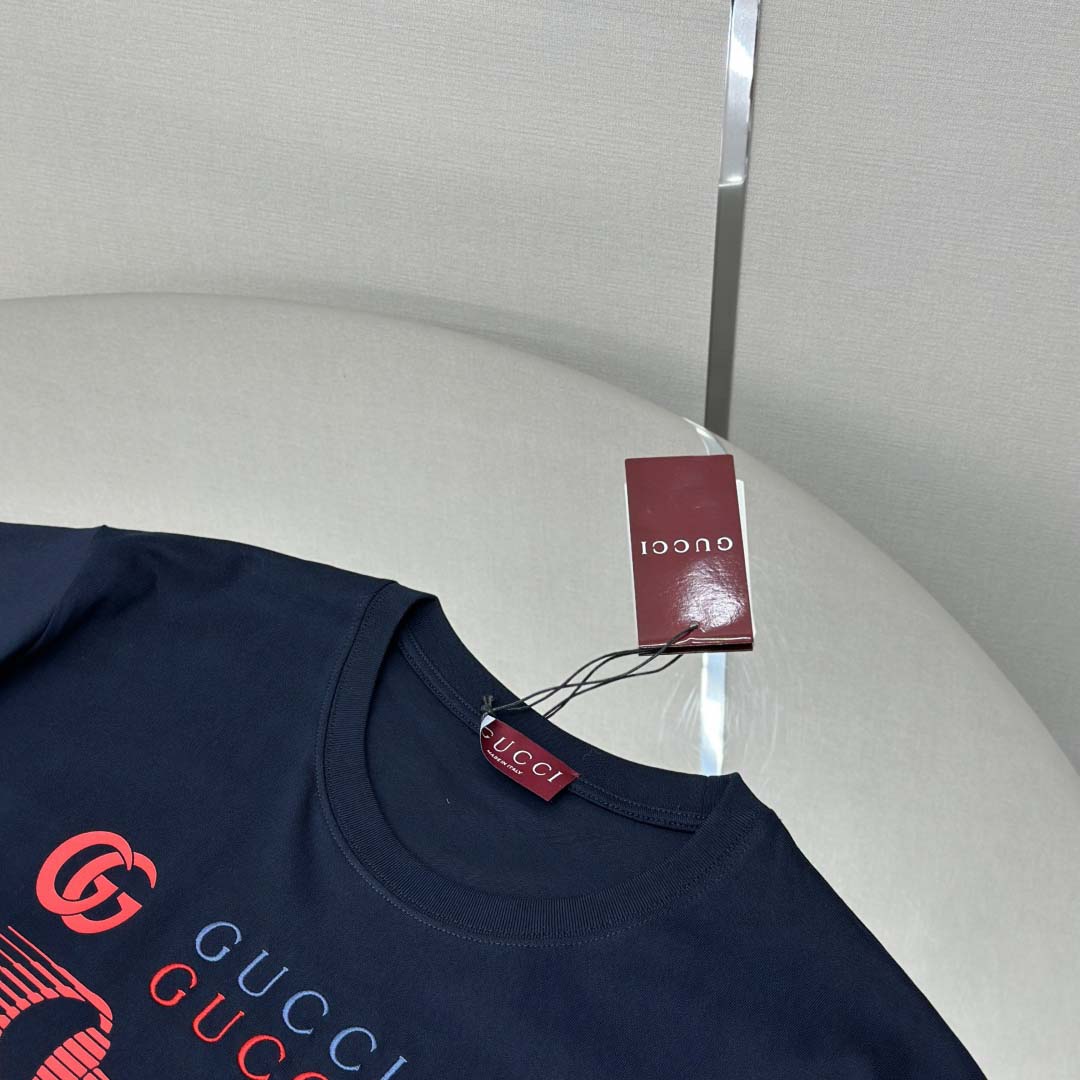 Gucci Printed Cotton Jersey T-shirt - DesignerGu
