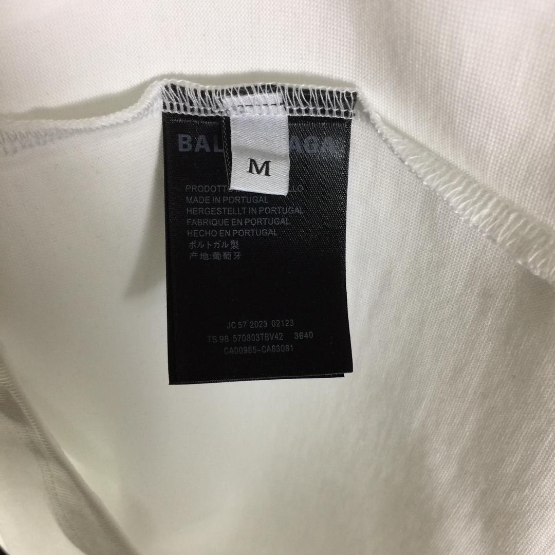 Balenciaga Embroidered Lettering Short Sleeve - DesignerGu