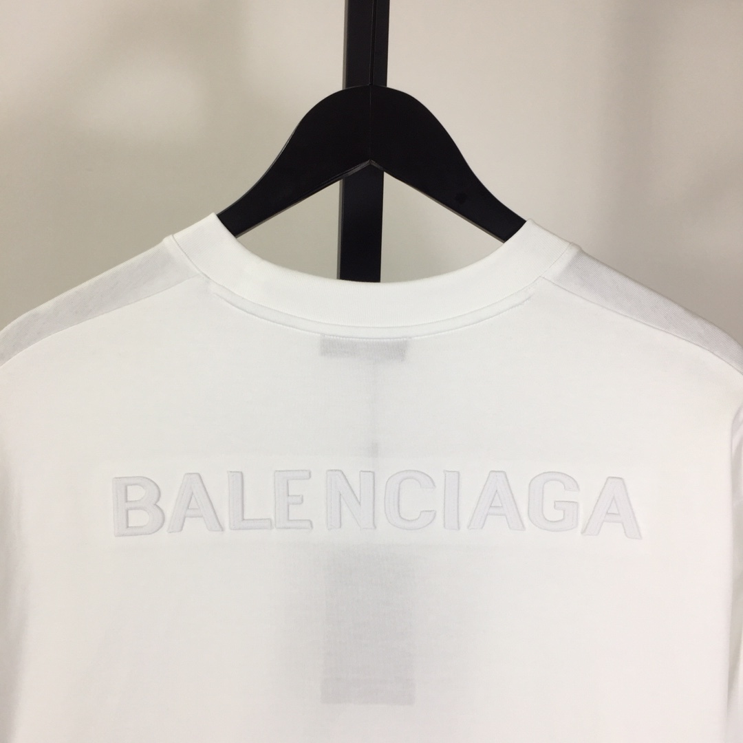 Balenciaga Embroidered Lettering Short Sleeve - DesignerGu