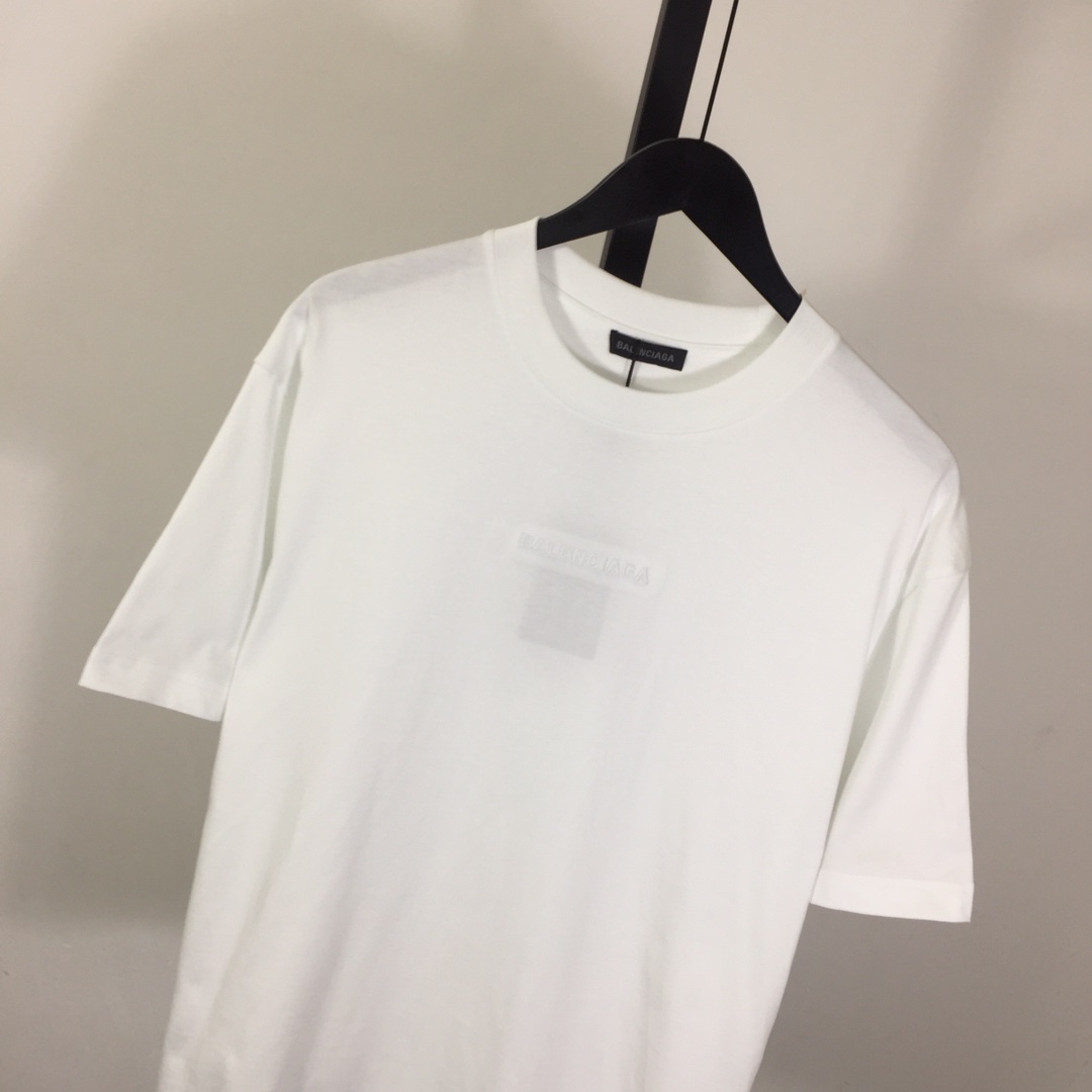 Balenciaga Embroidered Lettering Short Sleeve - DesignerGu