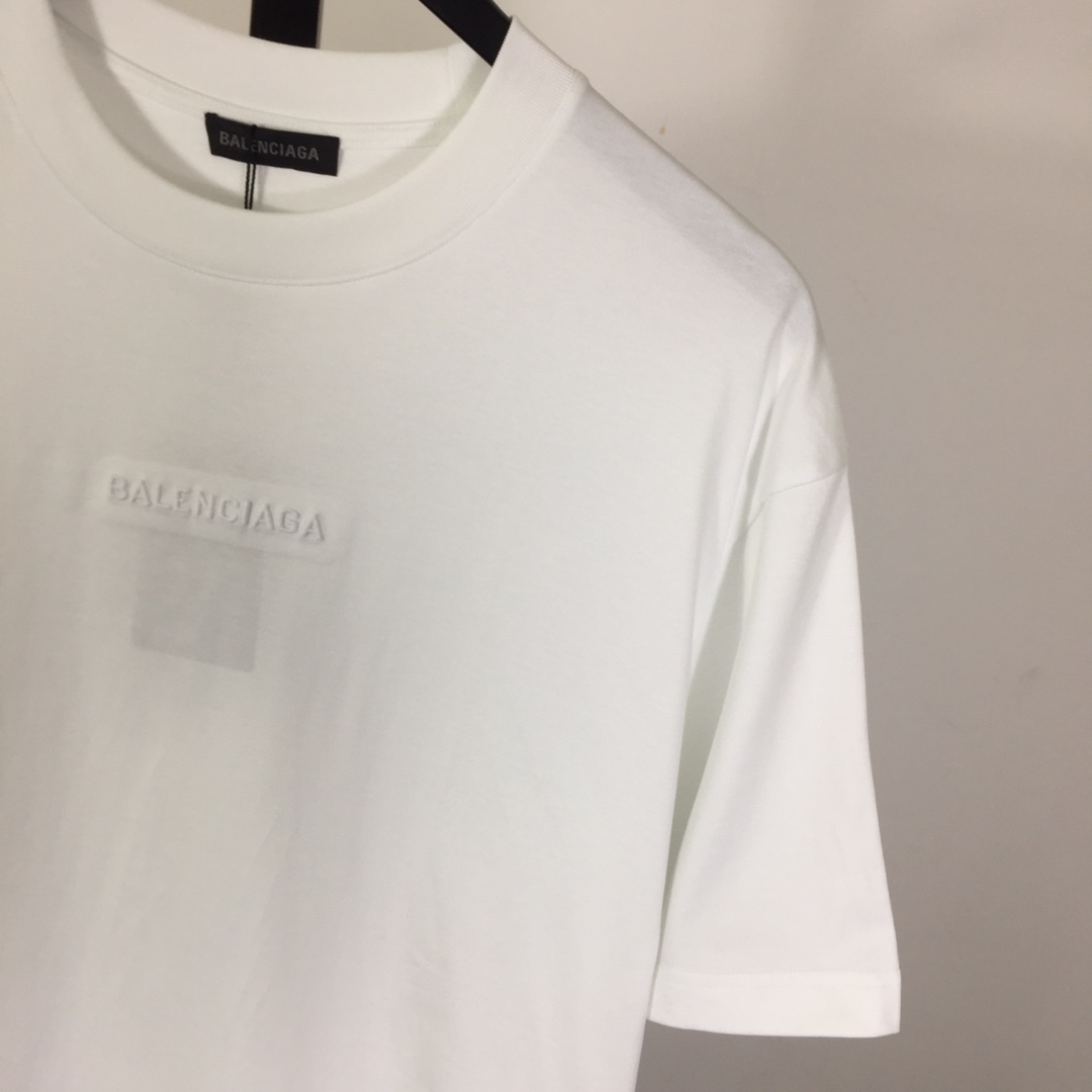 Balenciaga Embroidered Lettering Short Sleeve - DesignerGu