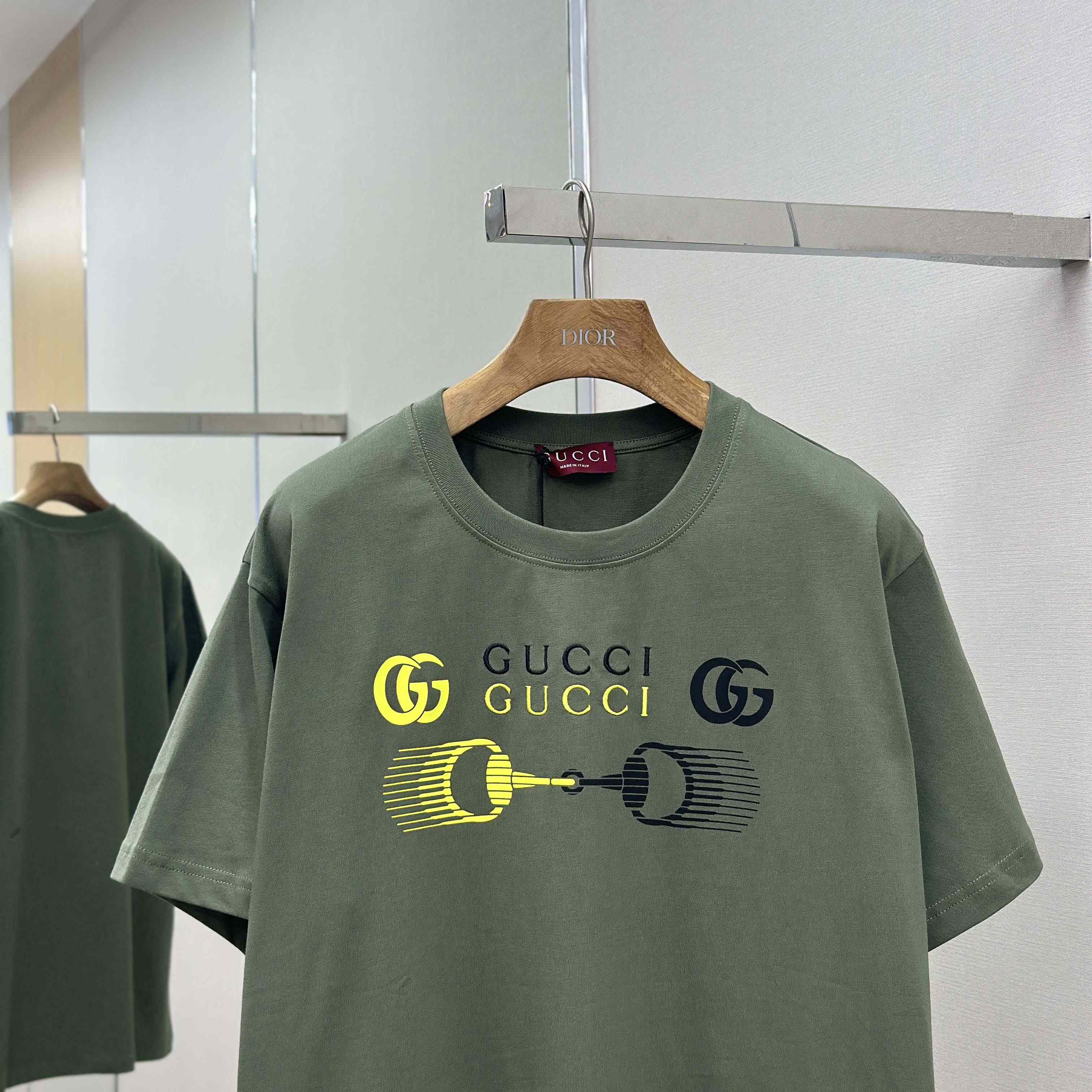 Gucci Printed Cotton Jersey T-shirt - DesignerGu