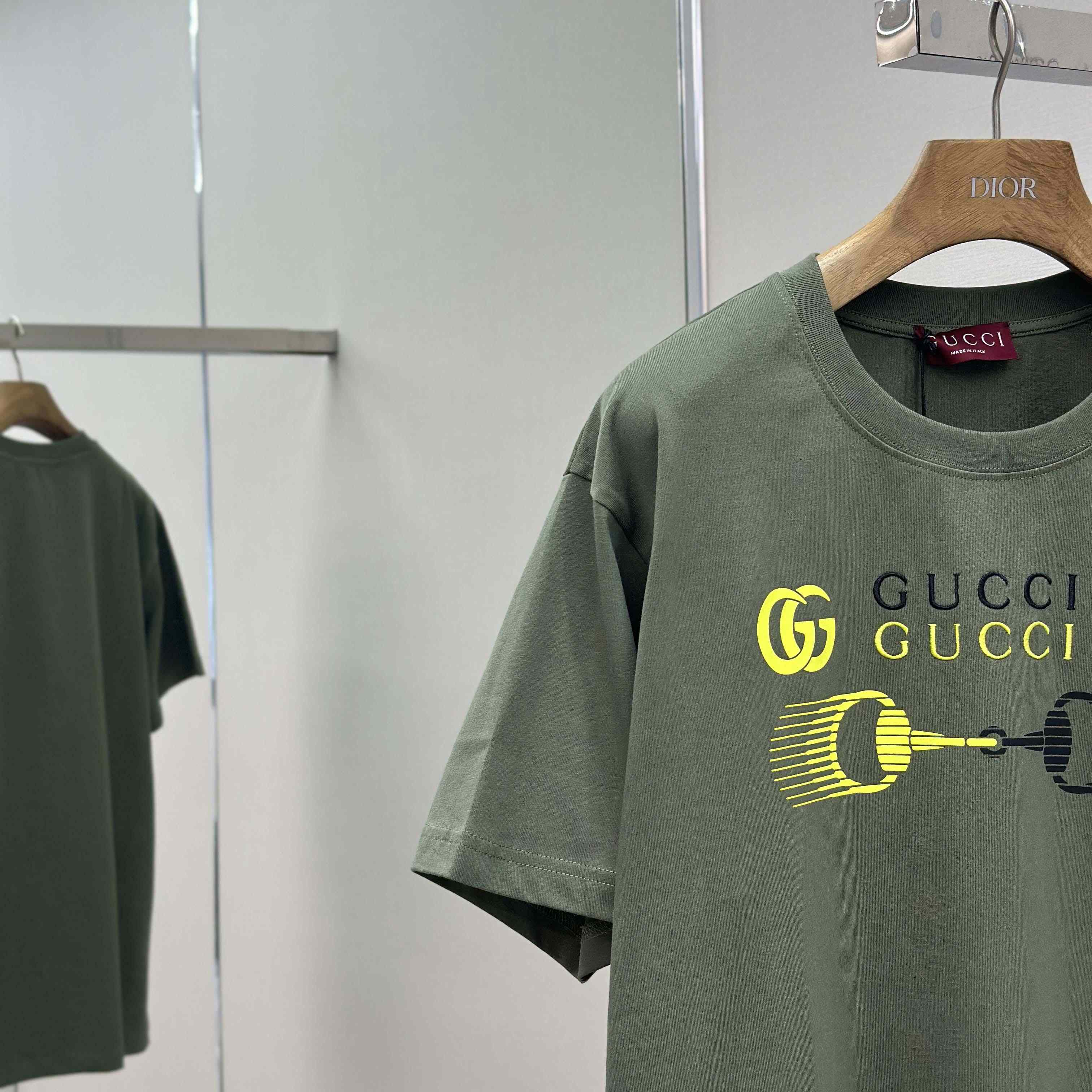 Gucci Printed Cotton Jersey T-shirt - DesignerGu