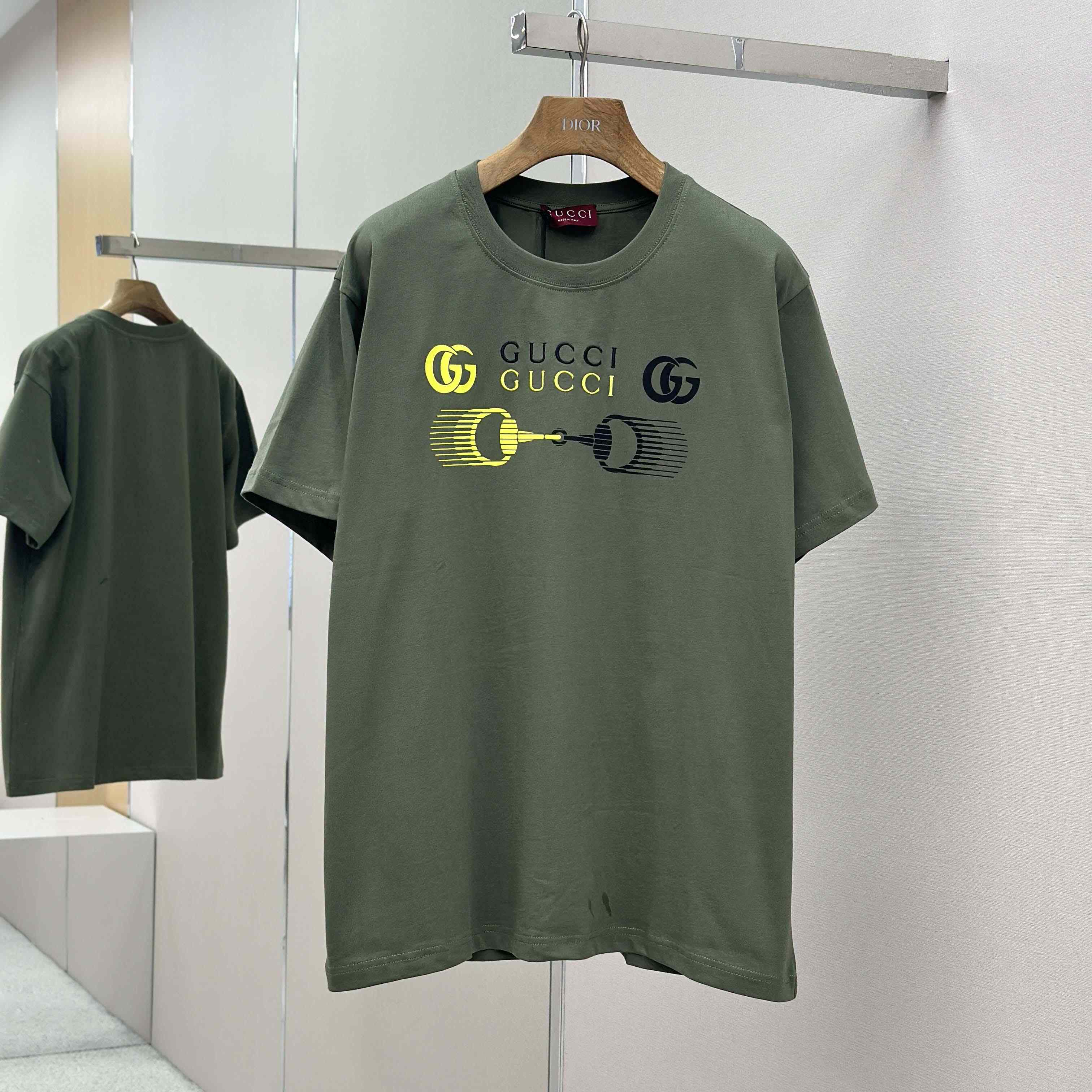 Gucci Printed Cotton Jersey T-shirt - DesignerGu