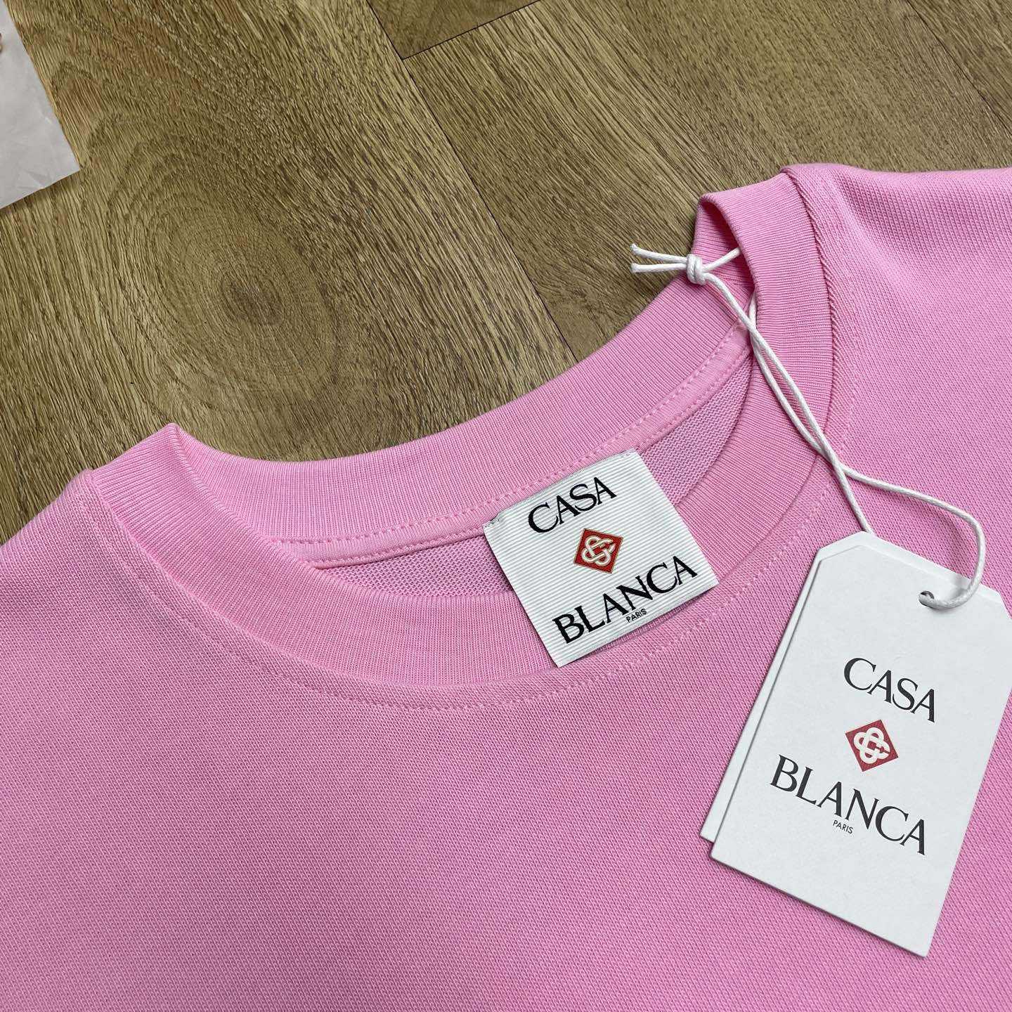 Casablanca Pink L'Arc Coloré T-Shirt    C1067 - DesignerGu