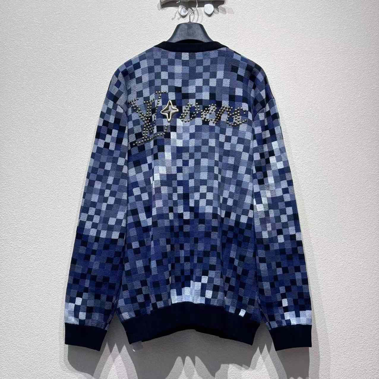 Louis Vuitton LV Vers Damoflage Jacquard Pullover   1AGHTP - DesignerGu
