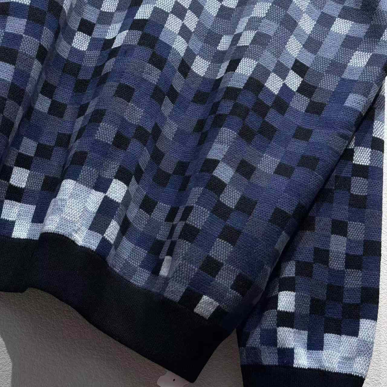 Louis Vuitton LV Vers Damoflage Jacquard Pullover   1AGHTP - DesignerGu