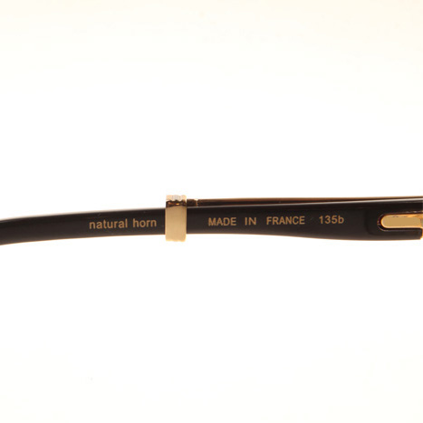 Cartier CT1990-0692 Black Buffalo Sunglasses In Gold Grey - DesignerGu