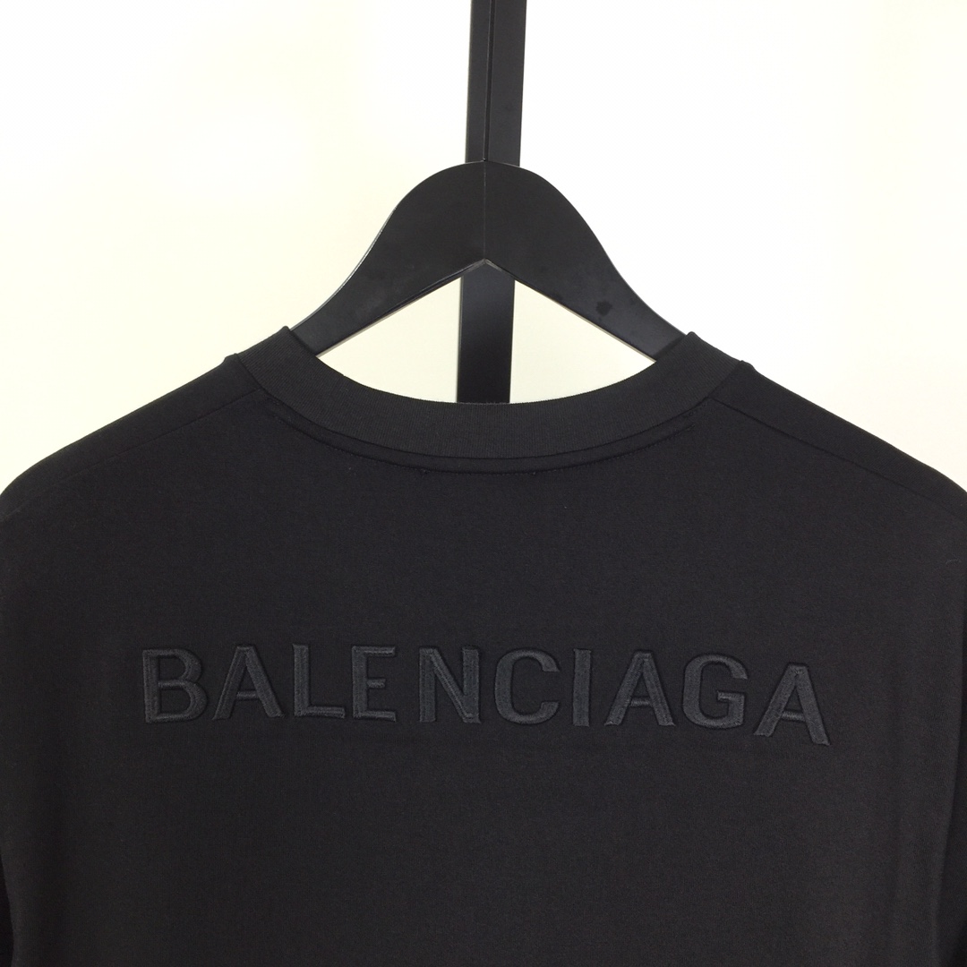 Balenciaga Embroidered Lettering Short Sleeve - DesignerGu