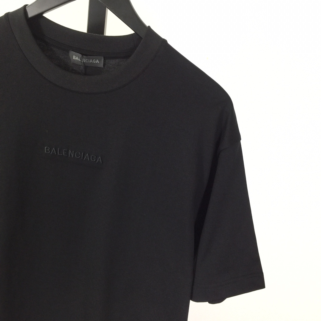 Balenciaga Embroidered Lettering Short Sleeve - DesignerGu