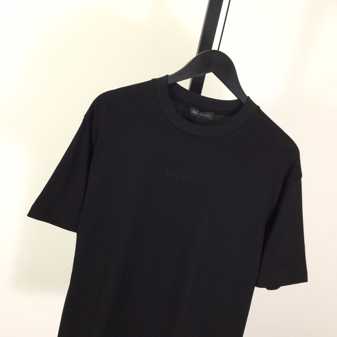 Balenciaga Embroidered Lettering Short Sleeve - DesignerGu