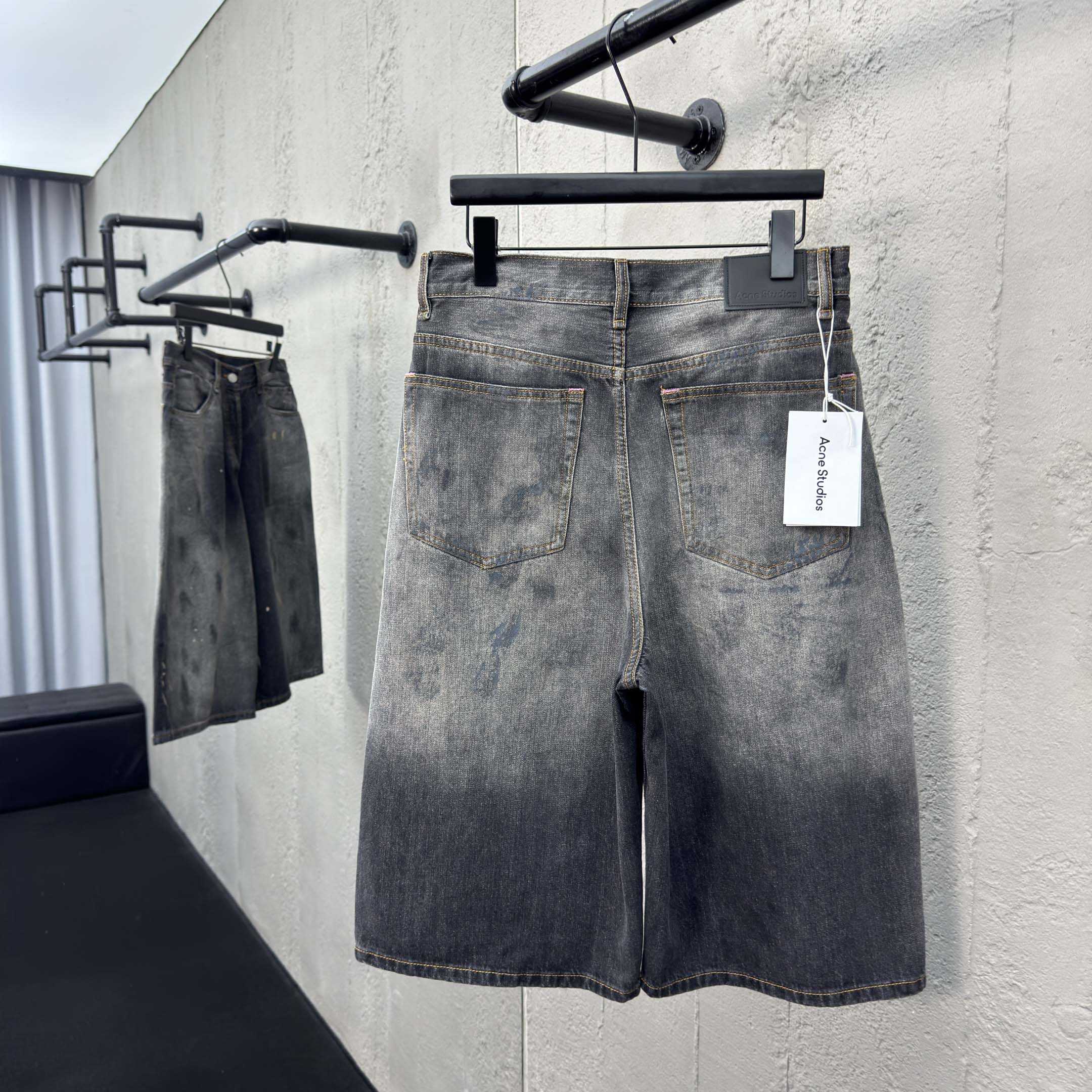 Acne Studios Denim Shorts - Loose Fit  - DesignerGu