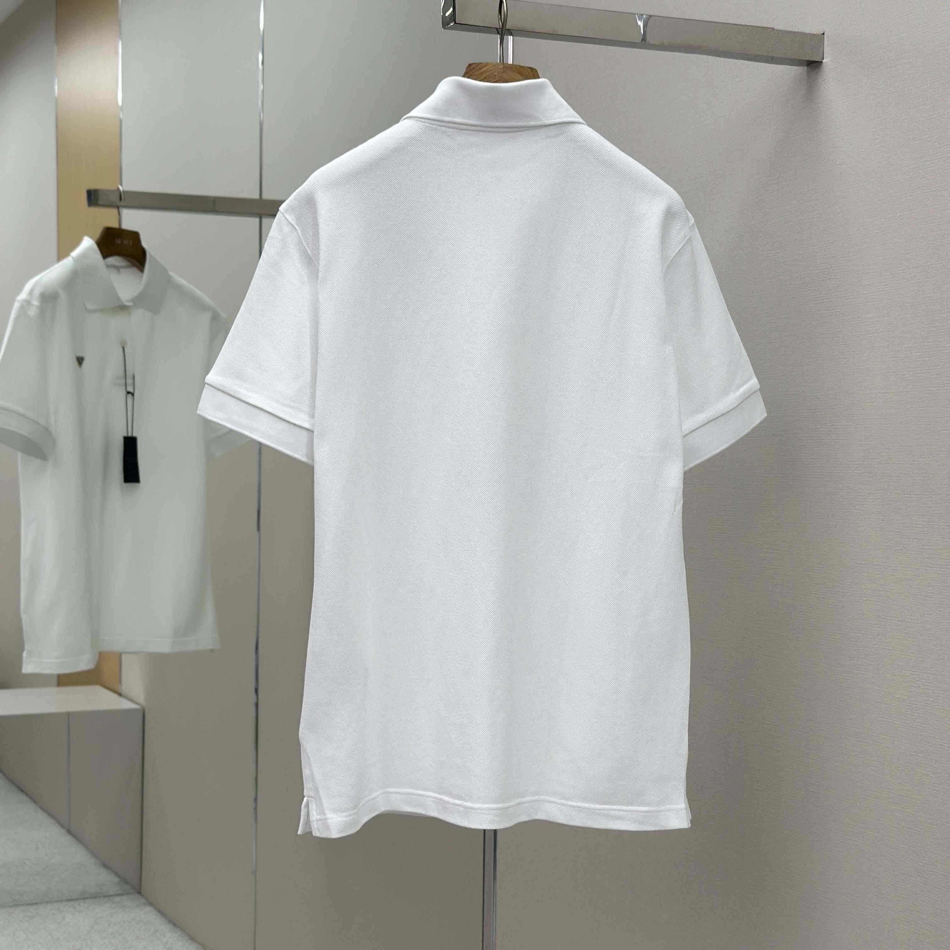 Prada Piqué Polo Shirt - DesignerGu