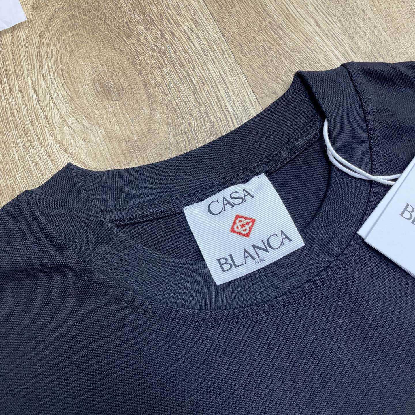 Casablanca Organic-cotton T-shirt - DesignerGu