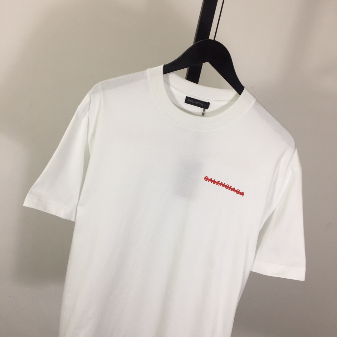 Balenciaga Printed Letter Short Sleeve - DesignerGu