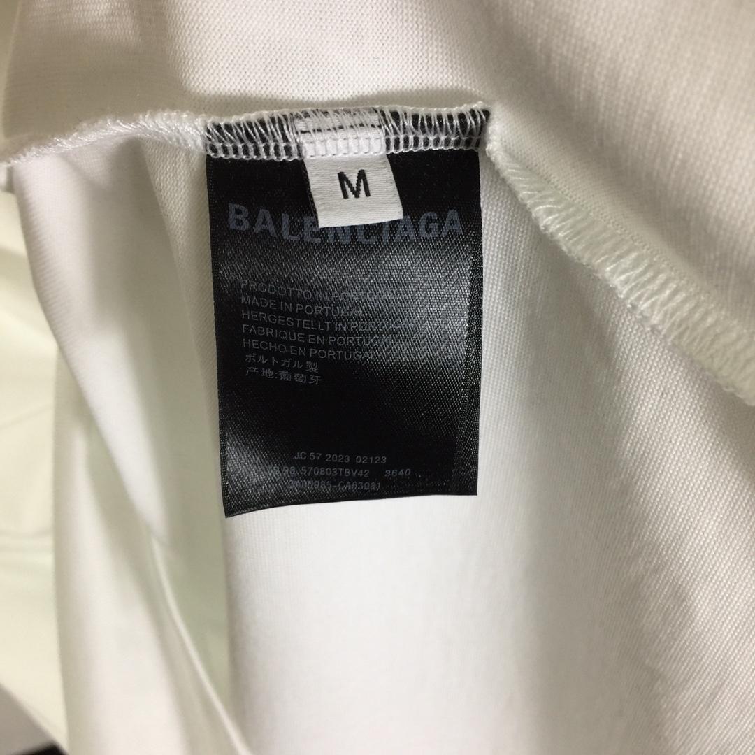 Balenciaga Printed Letter Short Sleeve - DesignerGu