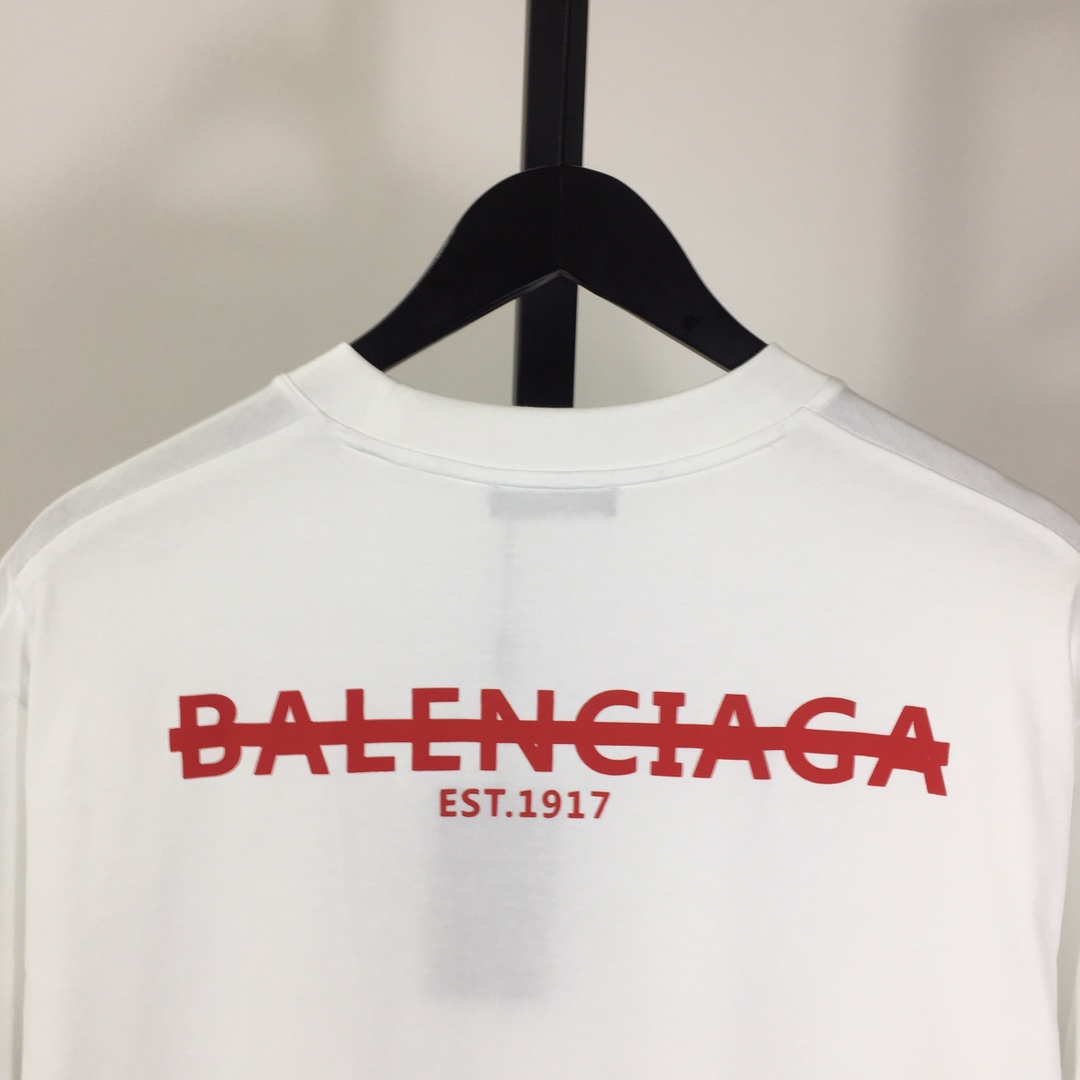 Balenciaga Printed Letter Short Sleeve - DesignerGu