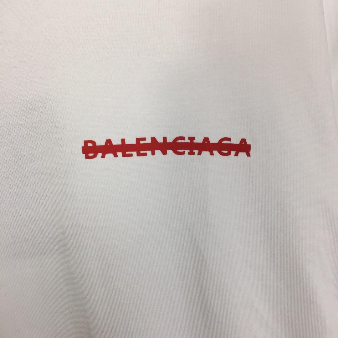 Balenciaga Printed Letter Short Sleeve - DesignerGu