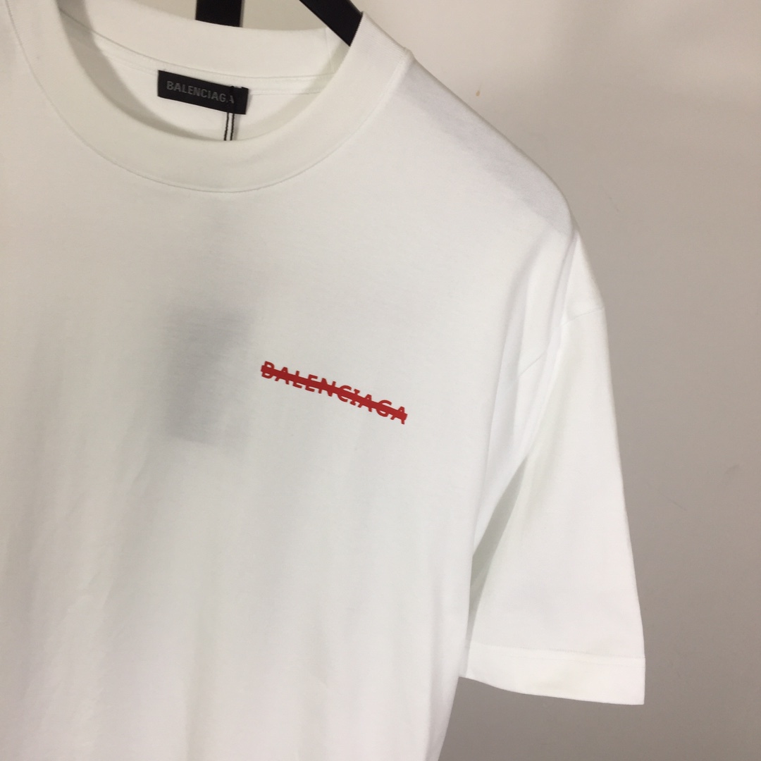 Balenciaga Printed Letter Short Sleeve - DesignerGu