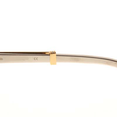 Cartier CT_1116679 Diamond Silver Diamond Stainless Steel Sunglasses In Gold Brown - DesignerGu