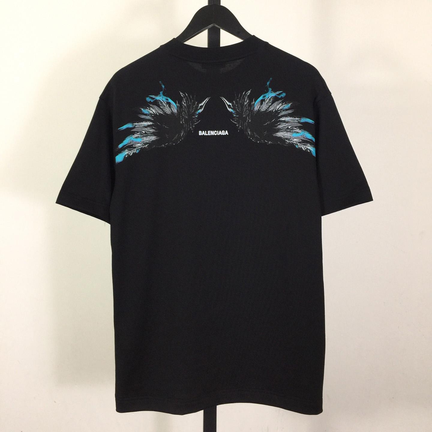 Balenciaga Short Sleeve With Wing Pattern - DesignerGu