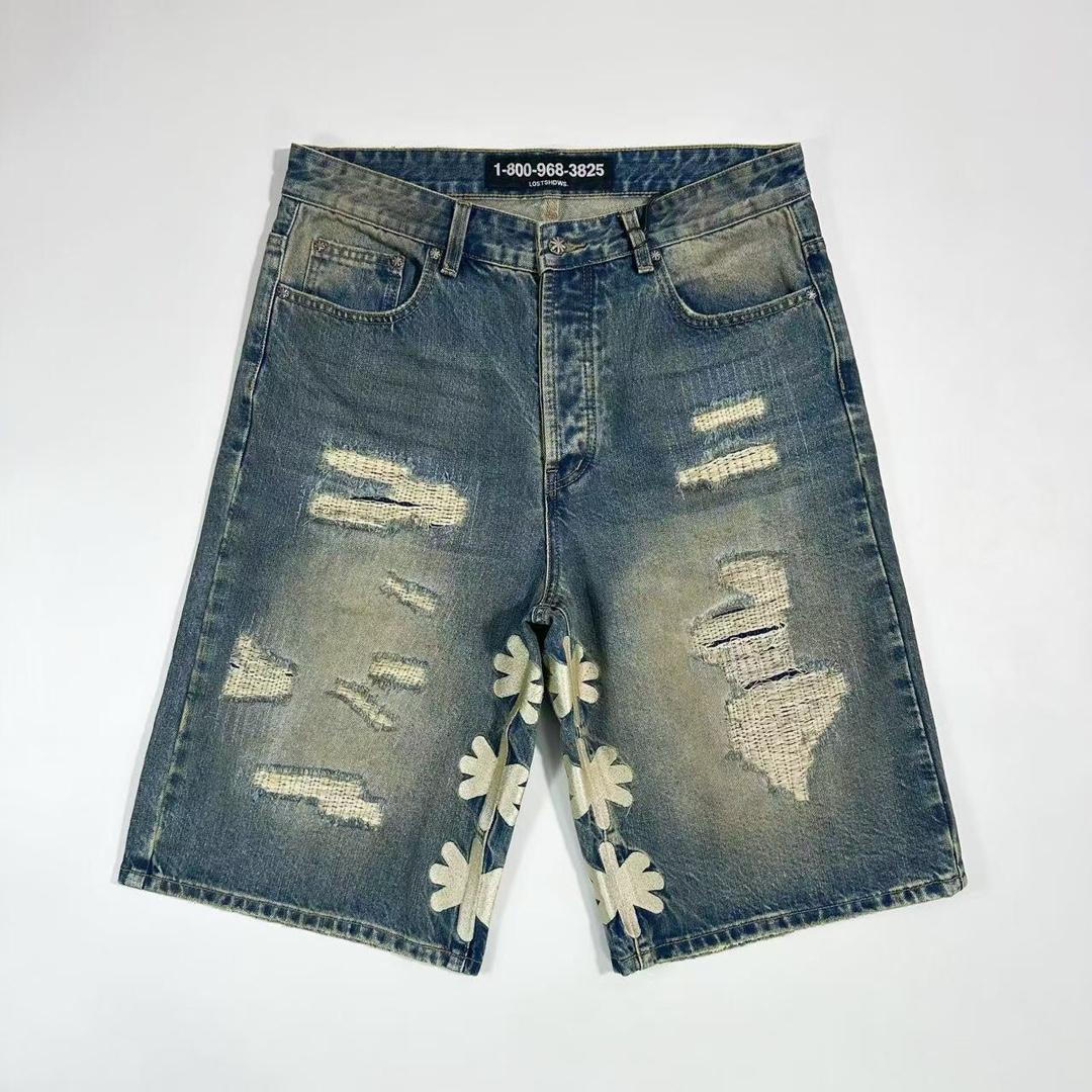 Lost Shadows DSTRY Denim Short  - DesignerGu