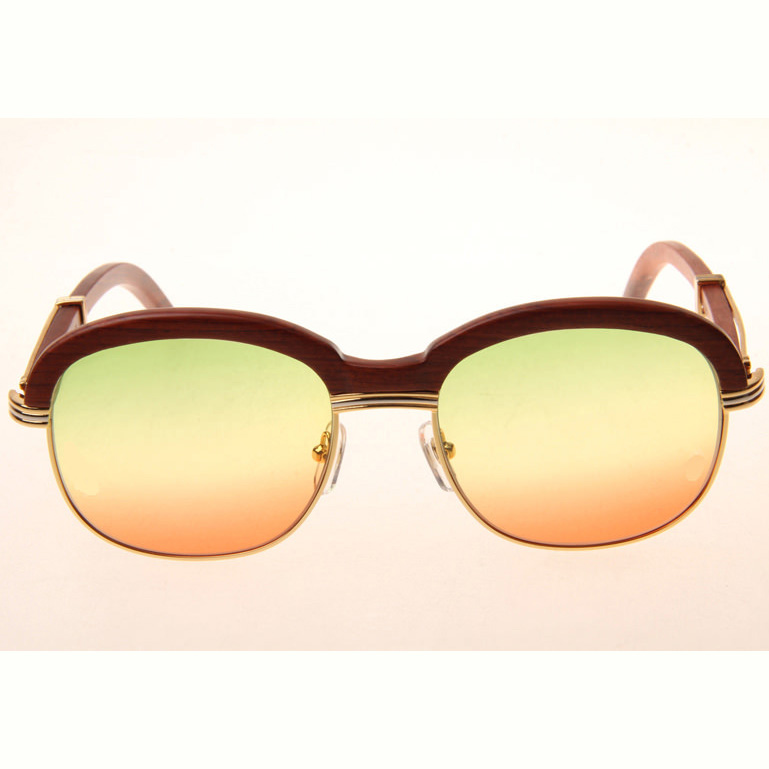 Cartier CT_1116679 Sunglasses In Gold Three Color Lens - DesignerGu