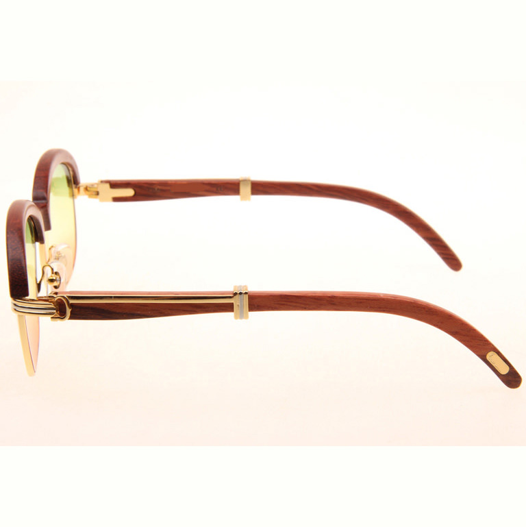 Cartier CT_1116679 Sunglasses In Gold Three Color Lens - DesignerGu